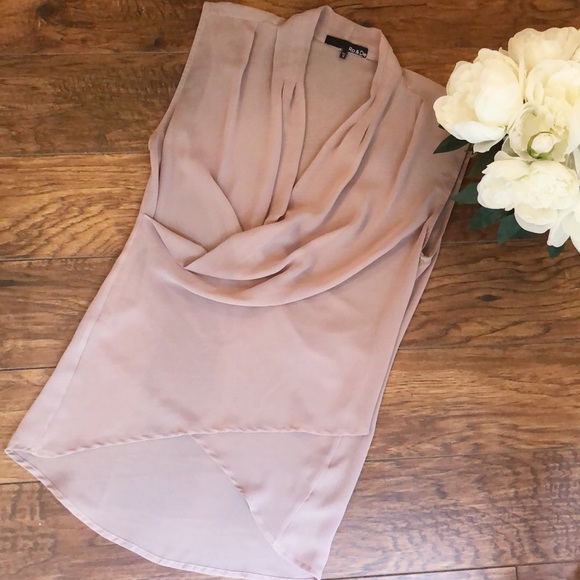 Sheer Drape Front Blouse - Picture 2 of 6